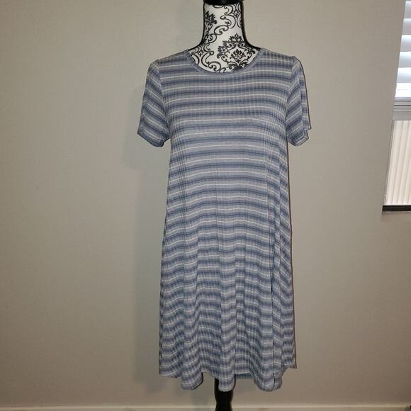 Lularoe medium striped dress - Picture 1 of 6